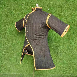 Heavy Duty Padded Gambeson Coat Medieval Quilted Cotton Aketon Outerwear Reenactment Costume Outerwear For Men - Product Image 2