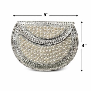 Bolso de mano grande duradero y personalizado, chapado en oro, hecho a mano, con incrustaciones de nácar y cierre de cremallera, para uso diario - Product Image 6