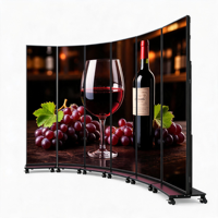 Boîte à lumière mobile verticale en aluminium sur roulettes pour affiches souples, rétroéclairée par LED, résistante aux intempéries, pour magasins, bars et centres commerciaux