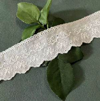 Tissu en dentelle brodée florale 3D traditionnelle en coton, doux, respirant, léger, romantique, luxueux, pour robes de mariée et garnitures de vêtements