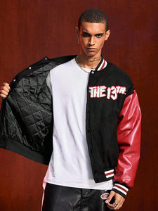 Bold Style College Baseball Jacket for Boys Youth Varsity Letterman Bomber Warm Outerwear Inspired Jacket for <b>Men</b> Look - Product Image 3