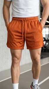 Shorts de sport légers pour hommes, taille élastique, design uni, shorts décontractés pour la course à pied et l'entraînement - Product Image 6