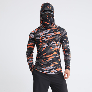 Sudadera con Capucha de Camuflaje al por Mayor, Serie para Exteriores, Impermeable UPF 50, Diseño de Secado Rápido de Spandex/Poliéster, Conjunto de Pesca de Larga Duración - Product Image 1