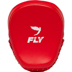 Gants de boxe Fly Boxing en cuir synthétique rouge - Poignée antidérapante, mitaines légères pour la vitesse, pad de concentration - Product Image 2