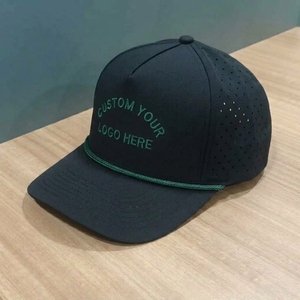 Gorra de Golf de 5 Paneles con Bordado Plano Personalizado OEM, Perforada con Corte Láser, Visera Precurvada, Estructurada, MOQ Bajo, ODM - Product Image 2