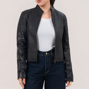 Latest Fashion Comfortable High Quality Women Leather Jacket For Style Fashionable Winter for Autumn Season - Product Image 3