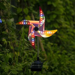Set di 2 Luci Solari a Forma di Mulino a Vento per Giardino - Product Image 6