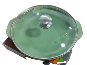 Cacerola antiadherente duradera resistente al calor con tapa de vidrio transparente - Product Image 2