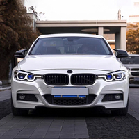 Faros delanteros de proyector LED completos compatibles con BMW F30 F31 F35 LCI 2013-2019, estilo actualizado, conjunto de iluminación frontal.