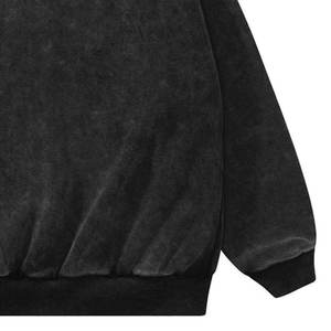 2026 Sweat à capuche pour femme, couleur unie, style streetwear hiver, haute qualité, manches longues, en polaire, Y2K, logo frontal, faible MOQ - Product Image 6