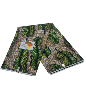 Tissu en Coton Véritable Wax Africain Traditionnel Motif Géométrique Écologique pour Rideaux, Vêtements pour Garçons et Événements Spéciaux - Product Image 1