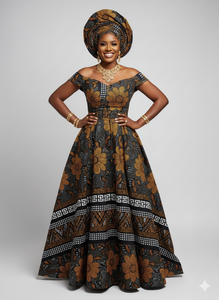 Nueva llegada, última colección, tela africana exclusiva Ankara, 100% algodón, 6 yardas de tela con estampado geométrico para ropa de fiesta. - Product Image 2