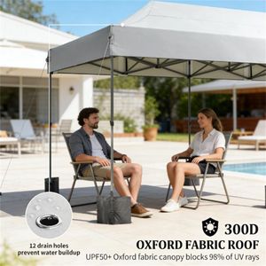 White Pop up <b>Canopy</b> <b>Tent</b> Sunshade - Product Image 3