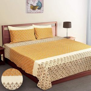 Juego de Sábanas Ajustables Estilo Americano Mona, 4 Piezas, Tamaño King 93x108 Pulgadas, Ropa de Cama de Hotel de Algodón - Product Image 1