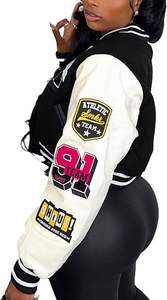 Chaqueta de Invierno Cálida y Cómoda para Hombre, Estilo Letterman, con Cuello Alto, Logotipo Frontal, Resistente al Viento, Ecológica, de Alta Calidad a un Precio Razonable - Product Image 4