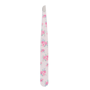 Pinzas para Cejas con Diseño Floral, Punta Inclinada y Puntiaguda, Ligeras, 96 mm, para el Cuidado Facial y un Estilizado de Cejas Perfecto - Product Image 2