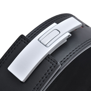 Leather Waist Support Belt Buckle Closure Adjustable Non-Slip Back Support for <b>Weight</b> Lifting Strength <b>Training</b> Breathable - Product Image 4