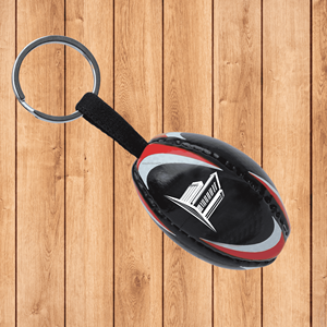 Porte-clés ballon de rugby promotionnel logo personnalisé Porte-clés ballon de rugby porte-clés pour cadeaux porte-clés ballon de rugby souvenir miniature - Product Image 1