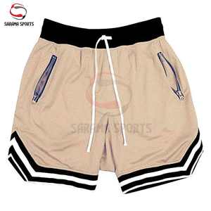 Pantalones Cortos Deportivos de Malla para Hombre, con Logotipo Personalizado, de Secado Rápido, Transpirables, con Aberturas Laterales, Lisos, para Gimnasio, Verano, Baloncesto, con Bolsillos - Product Image 2