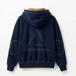 Stylish <b>Sherpa</b> Hoodies Soft Winter Hoodie With <b>Sherpa</b> Fabric Relaxed Silhouette Ribbed Cuffs And Everyday Casual Wear - Product Image 2