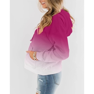 Season 240Gsm Lightweight women's <b>Hoodie</b> <b>Thin</b> Hooded Top for Autumn Wear Breathable Cotton Pullover - Product Image 4