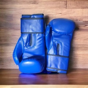 Gants de boxe personnalisés en cuir lacés antidérapants de 8 oz avec crochet pour l'entraînement MMA et fitness, protègent les articulations des mains, unisexe - Product Image 5