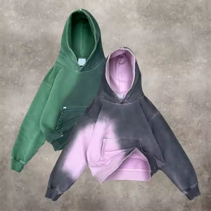 Sudaderas con capucha unisex de alta calidad, estilo streetwear, vintage, lavadas con ácido. - Product Image 4