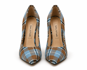 Wholesale Custom Wedding Scottish Tartan Stiletto <b>Heels</b> for Women Party Plaid High <b>Heel</b> Pumps OEM & ODM Manufacturer - Product Image 3