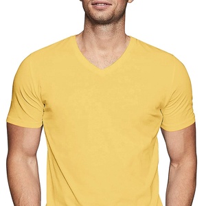 Camisetas Lisas de Alta Calidad al por Mayor para Hombre, Camiseta Nueva con Cuello en V de Manga Corta 2024, Camiseta Extra Grande, Ropa para Hombre - Product Image 2