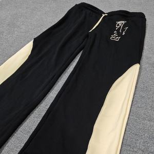 Joggers personnalisés pour hommes en nylon/coton, coupe évasée, anti-statique, avec lacets, pour le streetwear et le style hip-hop, pour un design avant-gardiste - Product Image 2