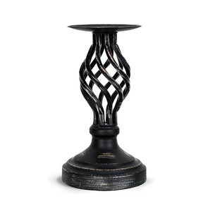 OEM Manufacturer Cast Iron Candle Stand With Classic Look For Home <b>Decor</b> Dining <b>Table</b> And Candle Display Arrangement - Product Image 3