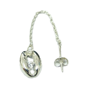 Concha DE PLATA 925 con cadena de hilo Pendiente colgante Diseño Joyería Fábrica al por mayor en Tailandia - Product Image 1