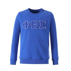 เสื้อคอกลมผ้าเชนิลล์พิมพ์ลาย Phi Beta Sigma สำหรับผู้ชาย สวมใส่สบาย ผ้าคุณภาพพรีเมียม เสื้อผ้าสำหรับสมาคมพี่น้องชาวกรีก ชุดลำลอง - Product Image 1