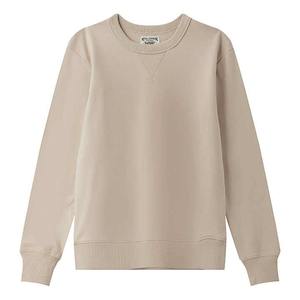 Sweat-shirt à col rond personnalisé avec broderie de logo, chaud pour l'hiver, à épaules tombantes, doublé, anti-boulochage, doux et confortable, pour femmes - Product Image 6