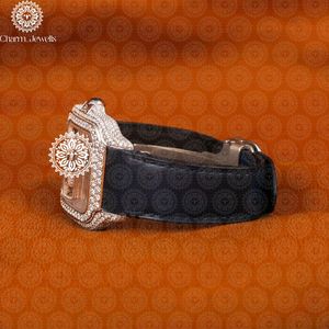 Charm_Jewells Elegant Women's Rectangle Quartz <b>Watch</b> With Leather Band Stainless Steel Case 18mm Buckle Closure - Product Image 4