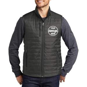 เสื้อกั๊กพัฟเฟอร์แบบพับเก็บได้สำหรับฤดูหนาว รุ่น Men J851  ปักโลโก้และข้อความตามสั่ง  แบรนด์และดีไซน์ส่วนตัว - Product Image 2