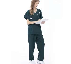 Uniforme Médico Personalizado de Alta Calidad, Chaqueta Antiarrugas para Hospital, Uniformes de Enfermería Elásticos, Estilo Scrub - Product Image 3