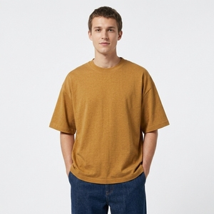 T-shirt Streetwear Oversize en Coton Anti-boulochage à Manches Courtes, Grammage Lourd, OEM Usine, Marque Privée - Product Image 2