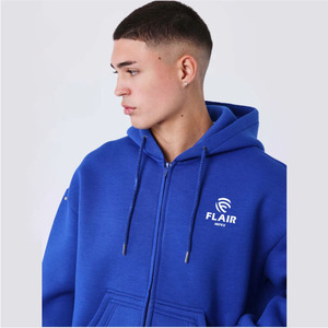 Ensemble de survêtement bleu royal pour homme – Sweat à capuche zippé et pantalon de jogging - Product Image 4
