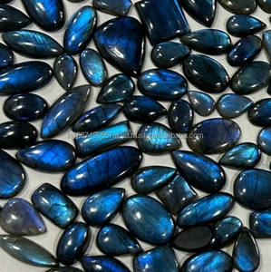 Cabujón de labradorita azul Natural de grado AAA 100%, lote de piedras preciosas de cristal curativas sueltas de alta calidad - Product Image 1