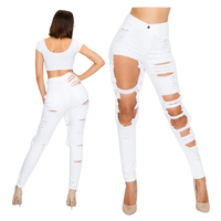 Celana Jeans Wanita Model Wide Leg High Waist Distressed Y2K Premium Berkualitas Tinggi, Bahan Stretchable dan Bernapas, Gaya Kasual High Street
