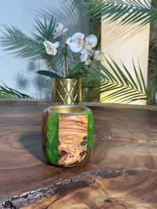 Authentic Arabic <b>Wooden</b> Resin Oud <b>Burner</b> Box <b>for</b> High-End Home Aromatherapy, Prayer Spaces & Ramadan Mubarak Celebration Decor - Product Image 4