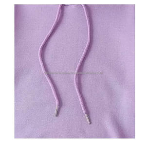 El mejor producto de calidad superior Material interior suave y cómodo en el frente Logo Mangas completas Pullover Sudaderas con capucha elásticas para mujeres - Product Image 5