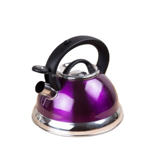 Alexa 3.0 Qt. Stainless Steel Stove Top Whistling Tea <b>Kettle</b> Water <b>Kettle</b> <b>Camp</b> <b>Kettle</b> in Purple Color - Product Image 1