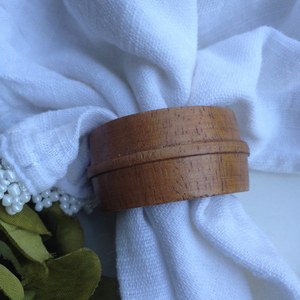 Luxury Wooden Wedding Napkin <b>Rings</b> Classic Eco-Friendly Durable Handmade Dining Table Decor by Tradebyd - Product Image 1
