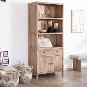 Aparador alto Vandana Urban Origin en madera maciza de mango con acabado arenado, 87 cm de ancho - Product Image 2