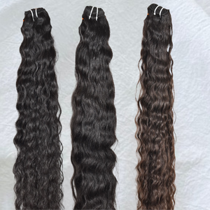 Extensiones de Cabello Humano Remy Virgen Sin Procesar de Onda Profunda y Ondulada, de Templo del Sur de la India, Venta al por Mayor Directa de Fábrica a Precios Económicos - Product Image 2