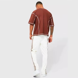 Camiseta Extra Grande Personalizada para Hombre, Talla Grande, Corte Holgado, con Estampado de Logotipo Elegante, Ajuste Cómodo para Uso Diario - Product Image 5