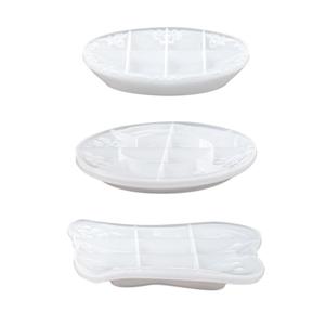 Molde de Silicona de Resina para Bandeja Redonda, Ovalada y Cuadrada con Relieve - Product Image 5
