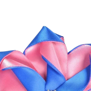 เข็มกลัดริบบิ้นดอกไม้สีชมพูและสีฟ้าประดับมุก สำหรับตกแต่งชุดเดรส หมวก ผ้าพันคอ กระเป๋า ของขวัญเครื่องประดับแฟชั่น - Product Image 4